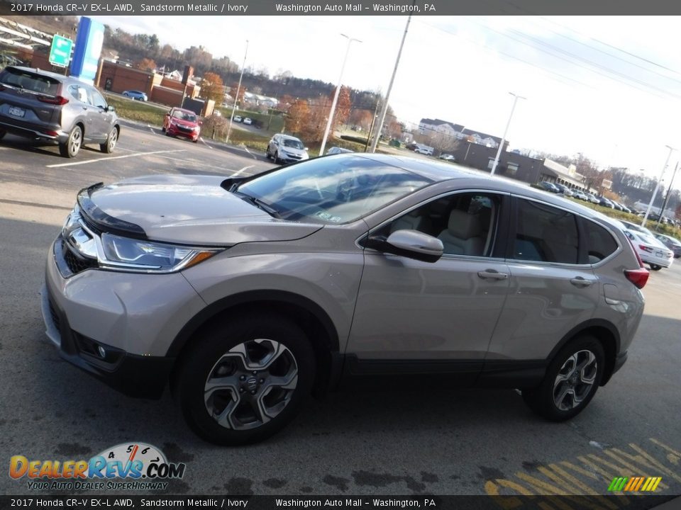 2017 Honda CR-V EX-L AWD Sandstorm Metallic / Ivory Photo #7