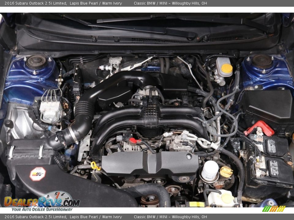 2016 Subaru Outback 2.5i Limited 2.5 Liter DOHC 16-Valve VVT Flat 4 Cylinder Engine Photo #19