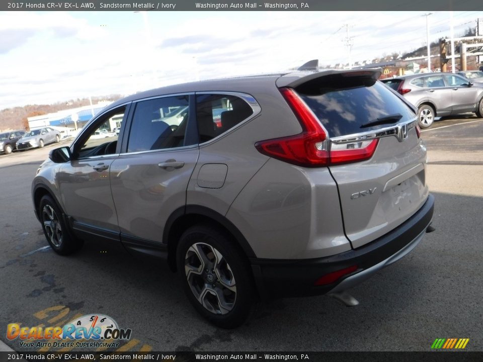 2017 Honda CR-V EX-L AWD Sandstorm Metallic / Ivory Photo #8