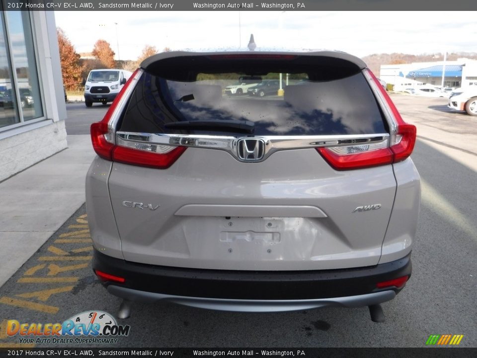 2017 Honda CR-V EX-L AWD Sandstorm Metallic / Ivory Photo #9