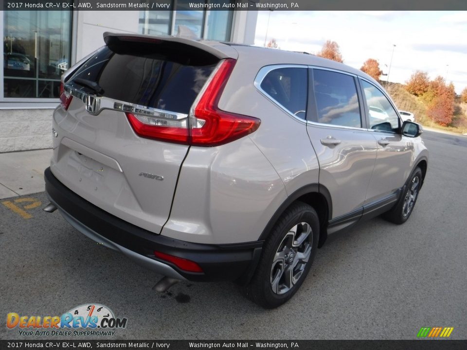 2017 Honda CR-V EX-L AWD Sandstorm Metallic / Ivory Photo #10