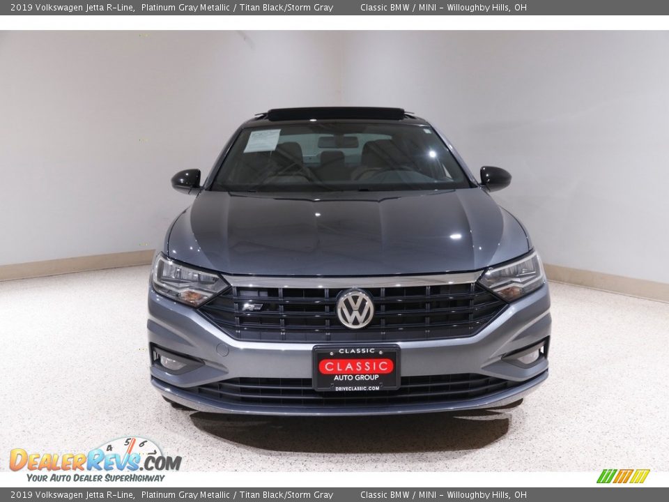 2019 Volkswagen Jetta R-Line Platinum Gray Metallic / Titan Black/Storm Gray Photo #2