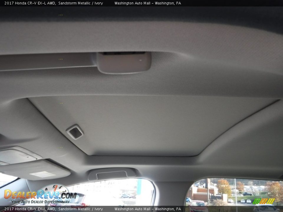 2017 Honda CR-V EX-L AWD Sandstorm Metallic / Ivory Photo #12