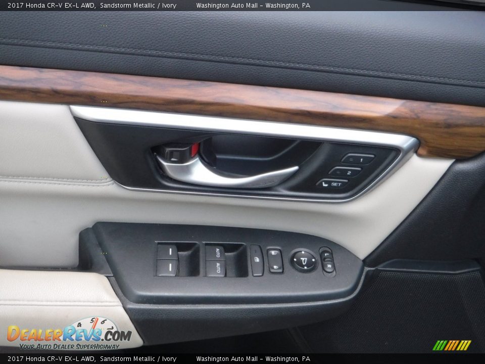 2017 Honda CR-V EX-L AWD Sandstorm Metallic / Ivory Photo #15