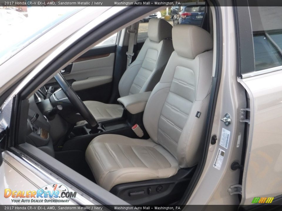 2017 Honda CR-V EX-L AWD Sandstorm Metallic / Ivory Photo #16