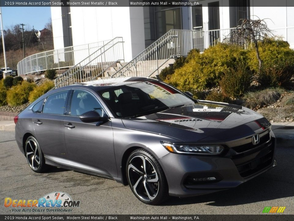 2019 Honda Accord Sport Sedan Modern Steel Metallic / Black Photo #1