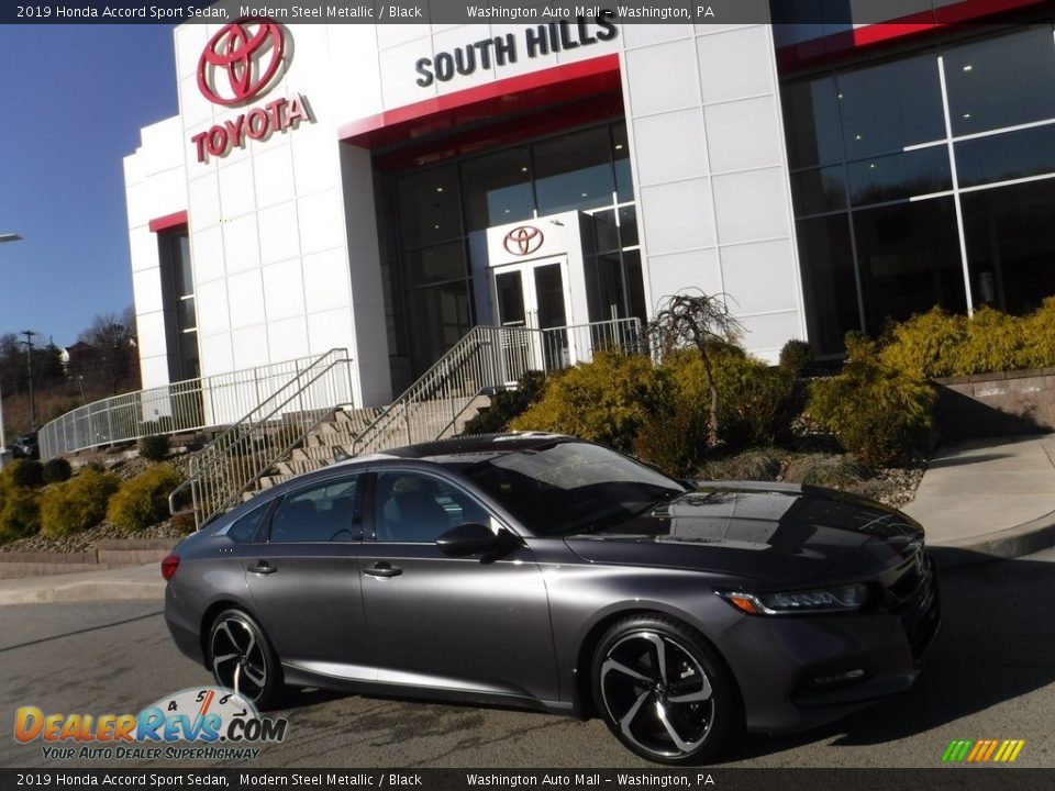 2019 Honda Accord Sport Sedan Modern Steel Metallic / Black Photo #2