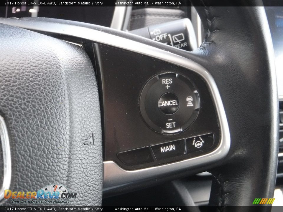 2017 Honda CR-V EX-L AWD Sandstorm Metallic / Ivory Photo #22