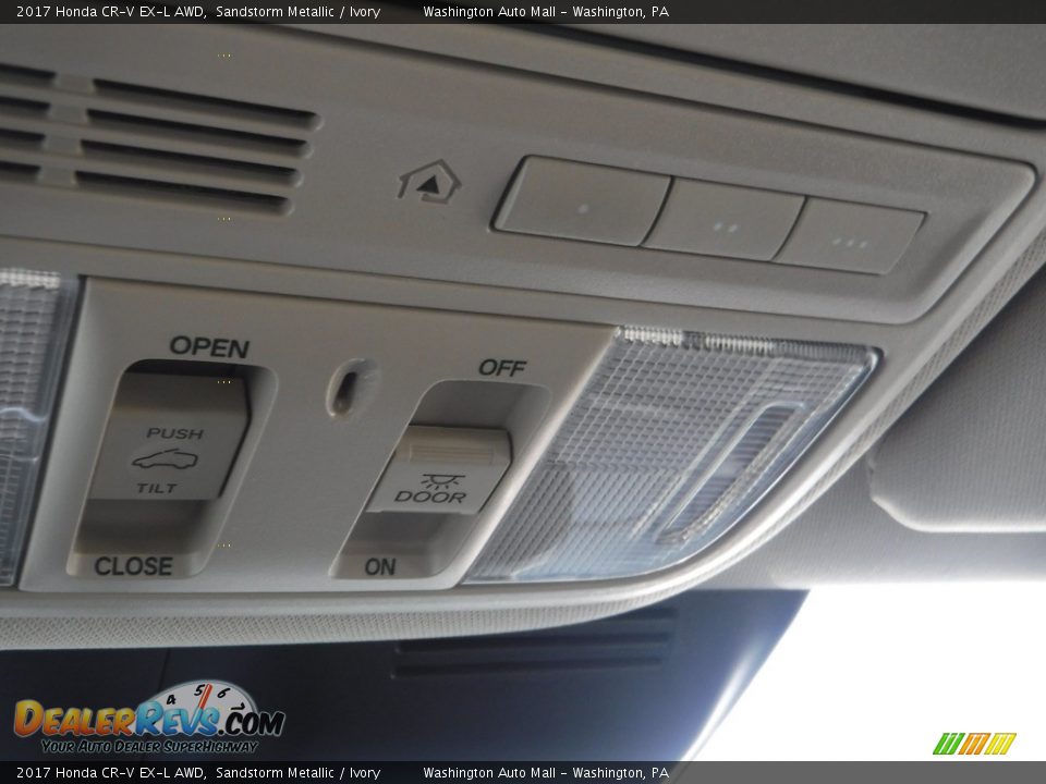 2017 Honda CR-V EX-L AWD Sandstorm Metallic / Ivory Photo #24
