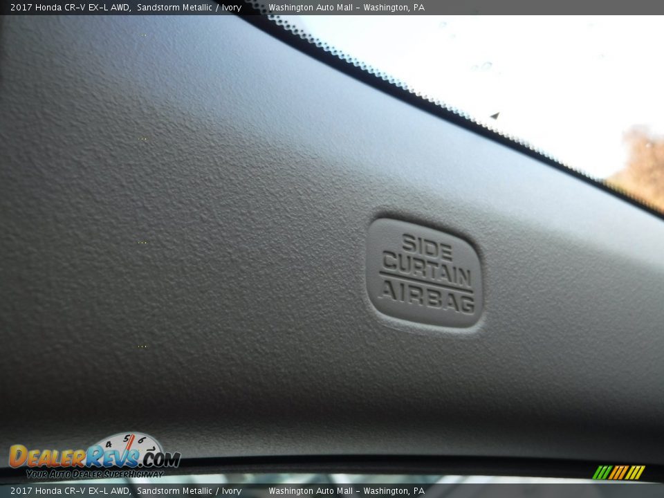 2017 Honda CR-V EX-L AWD Sandstorm Metallic / Ivory Photo #25