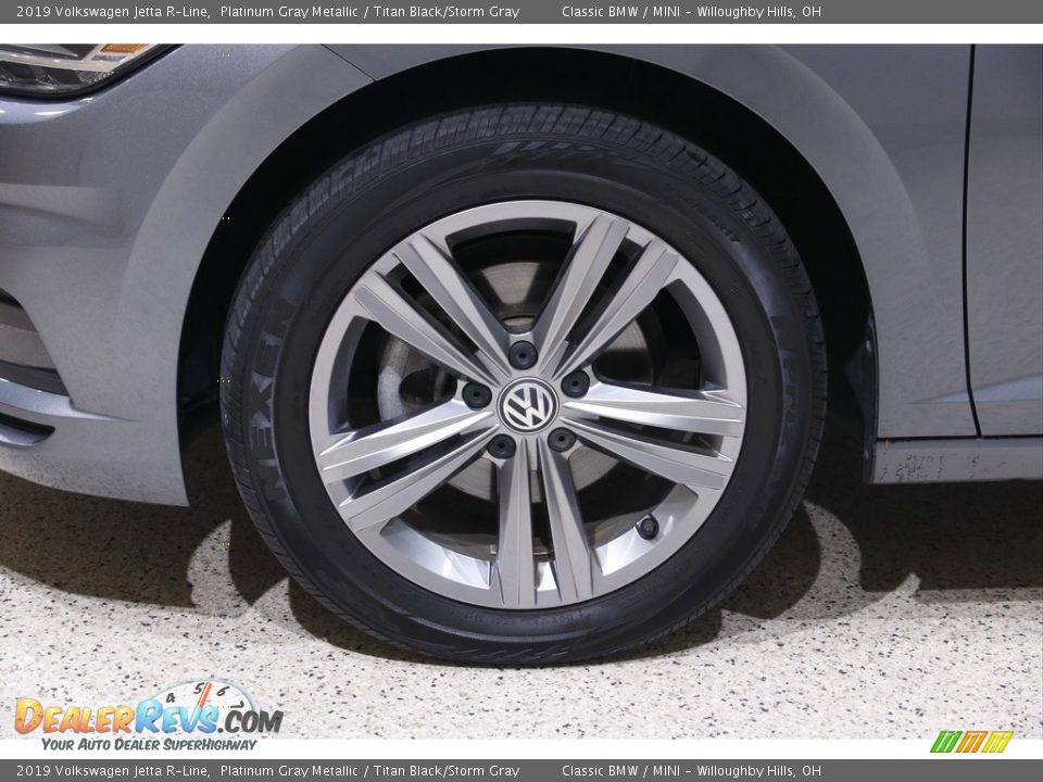 2019 Volkswagen Jetta R-Line Platinum Gray Metallic / Titan Black/Storm Gray Photo #19