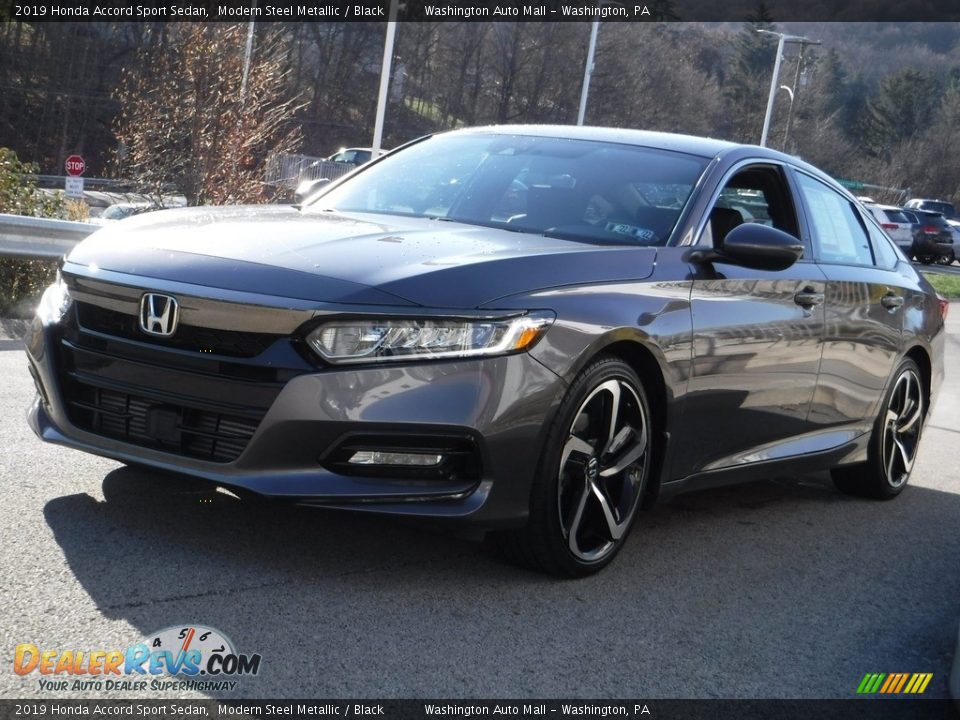 2019 Honda Accord Sport Sedan Modern Steel Metallic / Black Photo #12