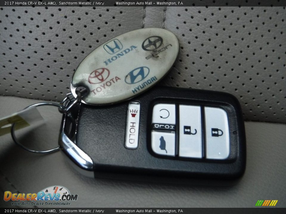 2017 Honda CR-V EX-L AWD Sandstorm Metallic / Ivory Photo #31
