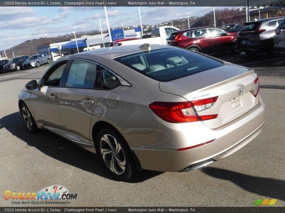 2020 Honda Accord EX-L Sedan Champagne Frost Pearl / Ivory Photo #8