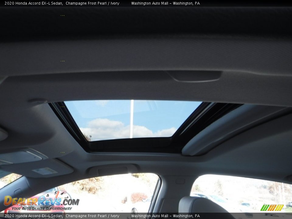 2020 Honda Accord EX-L Sedan Champagne Frost Pearl / Ivory Photo #11