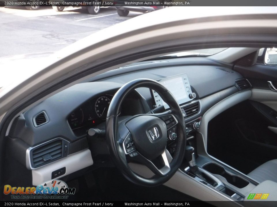 2020 Honda Accord EX-L Sedan Champagne Frost Pearl / Ivory Photo #14