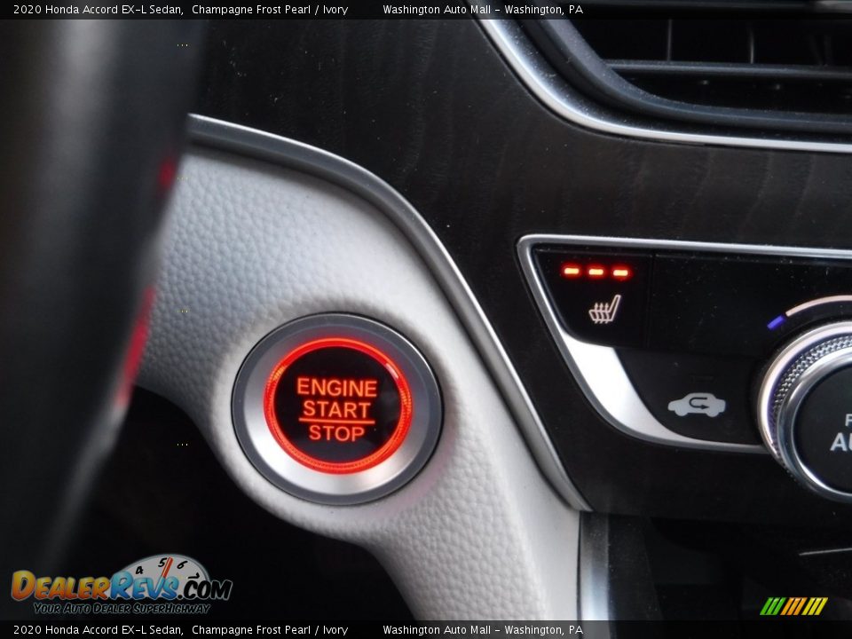 2020 Honda Accord EX-L Sedan Champagne Frost Pearl / Ivory Photo #23