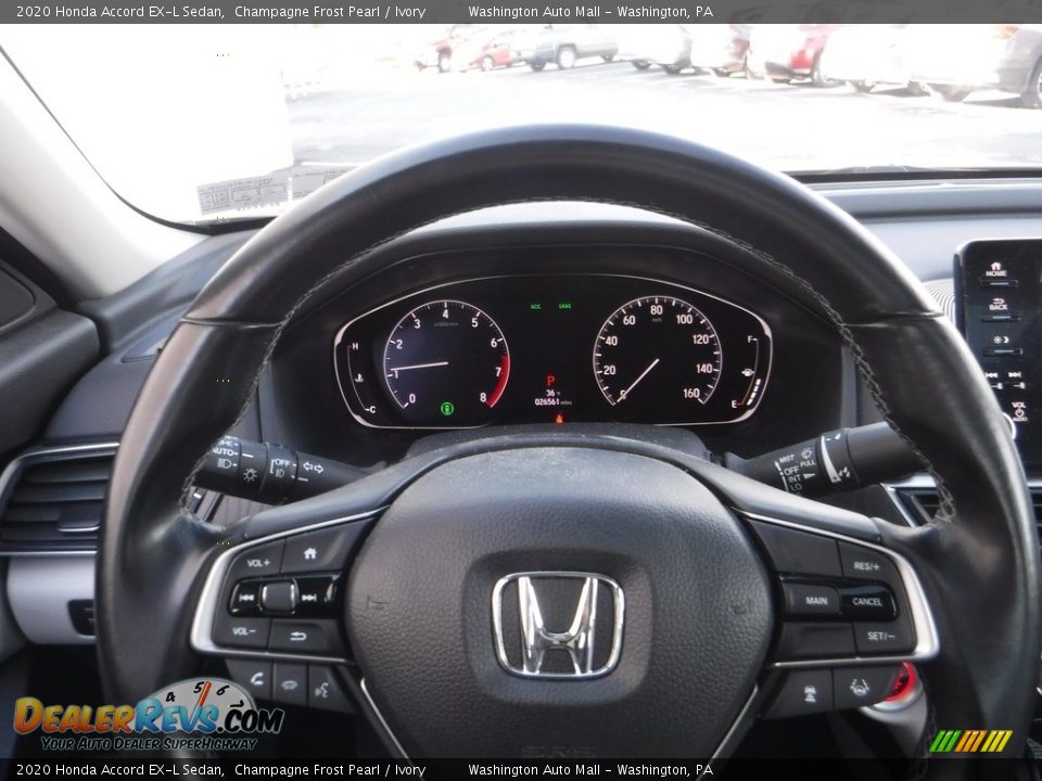 2020 Honda Accord EX-L Sedan Champagne Frost Pearl / Ivory Photo #24