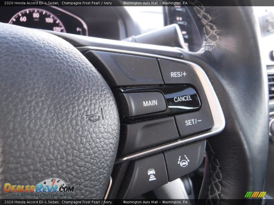 2020 Honda Accord EX-L Sedan Champagne Frost Pearl / Ivory Photo #26