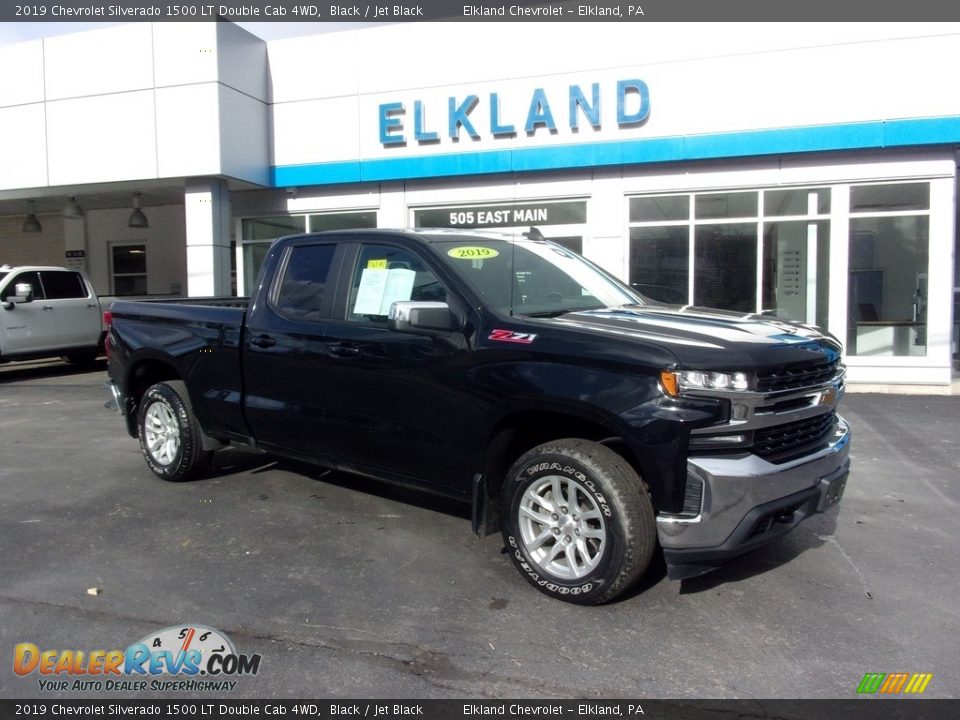 2019 Chevrolet Silverado 1500 LT Double Cab 4WD Black / Jet Black Photo #1