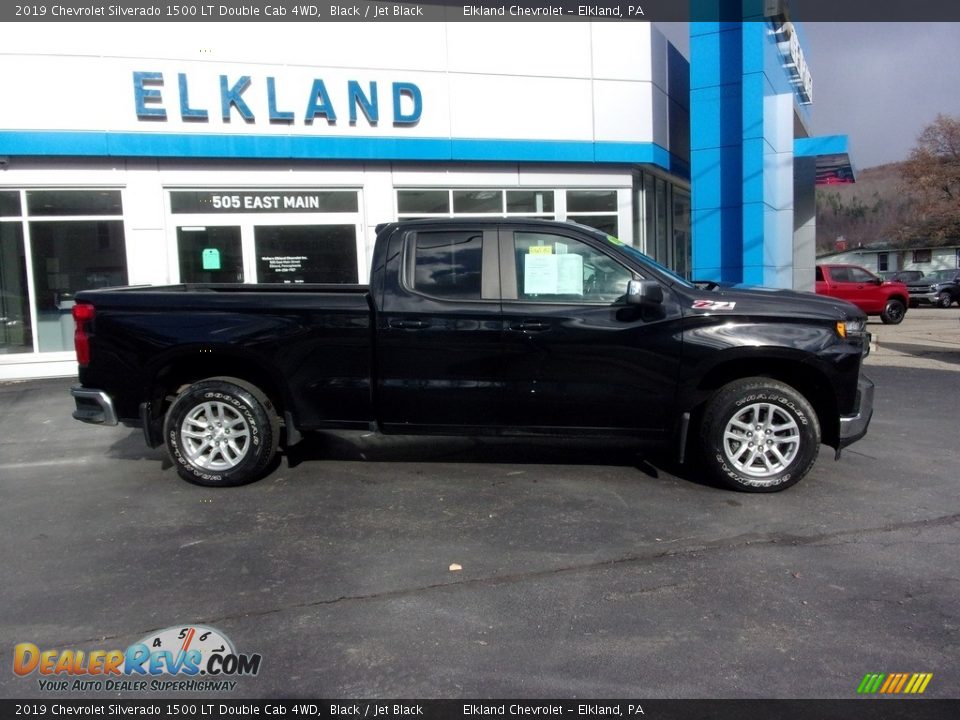 2019 Chevrolet Silverado 1500 LT Double Cab 4WD Black / Jet Black Photo #2