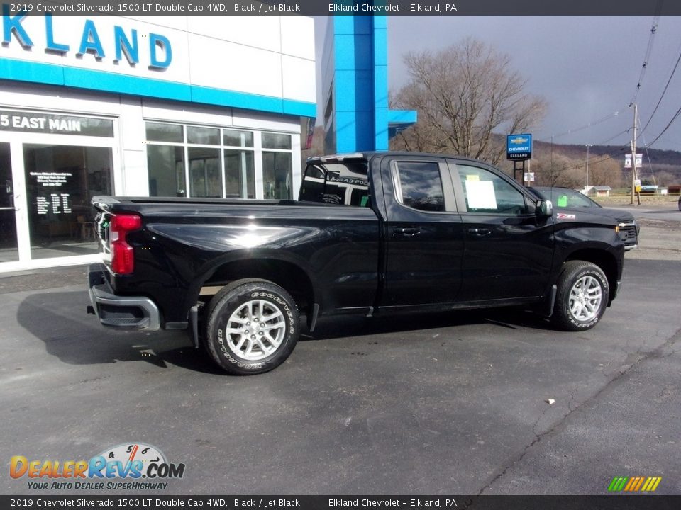 2019 Chevrolet Silverado 1500 LT Double Cab 4WD Black / Jet Black Photo #3