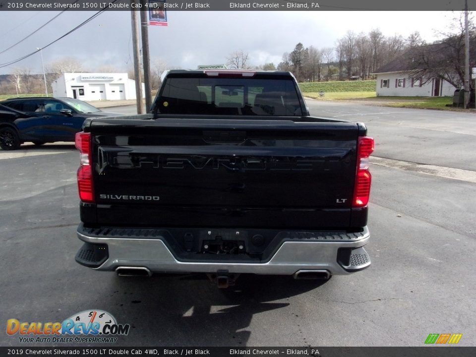 2019 Chevrolet Silverado 1500 LT Double Cab 4WD Black / Jet Black Photo #4