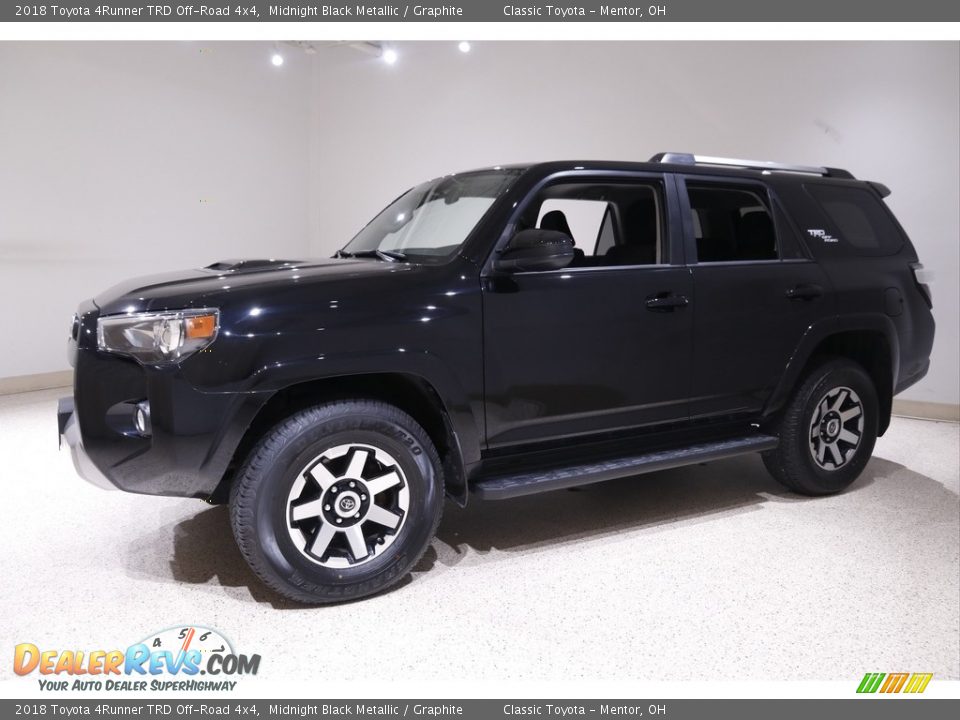 2018 Toyota 4Runner TRD Off-Road 4x4 Midnight Black Metallic / Graphite Photo #3