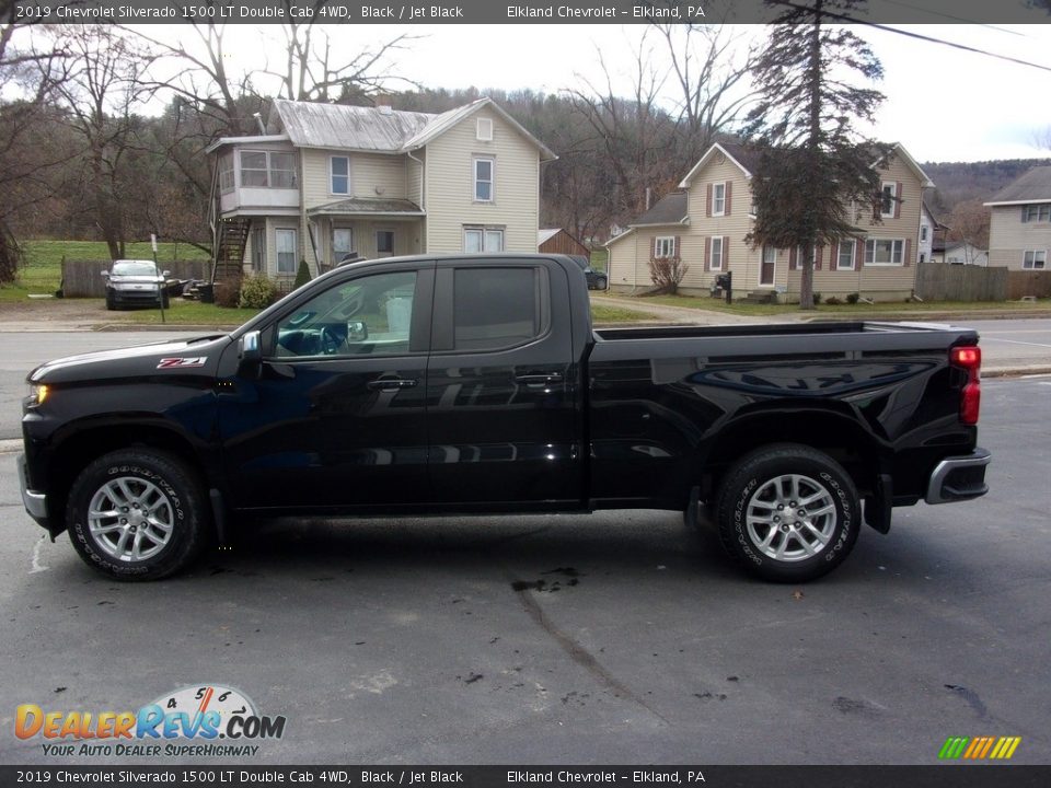 2019 Chevrolet Silverado 1500 LT Double Cab 4WD Black / Jet Black Photo #6