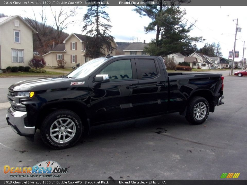 2019 Chevrolet Silverado 1500 LT Double Cab 4WD Black / Jet Black Photo #7