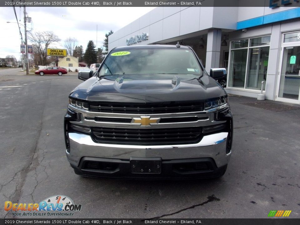 2019 Chevrolet Silverado 1500 LT Double Cab 4WD Black / Jet Black Photo #8