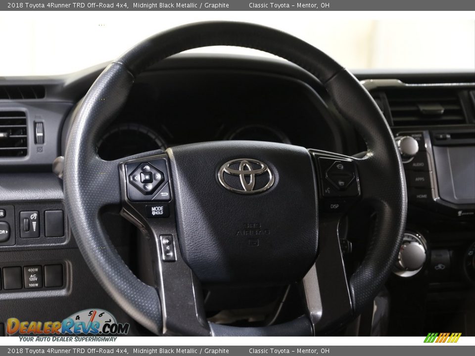 2018 Toyota 4Runner TRD Off-Road 4x4 Midnight Black Metallic / Graphite Photo #7