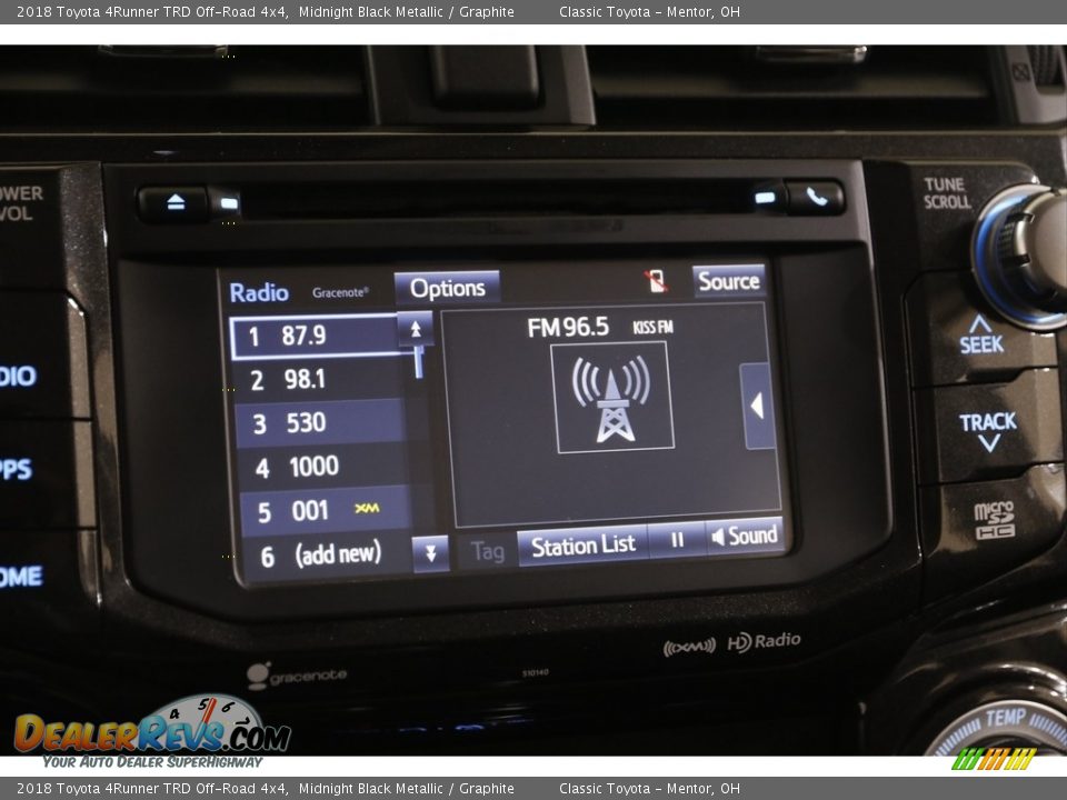 2018 Toyota 4Runner TRD Off-Road 4x4 Midnight Black Metallic / Graphite Photo #10