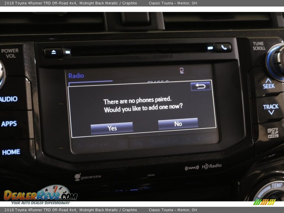 2018 Toyota 4Runner TRD Off-Road 4x4 Midnight Black Metallic / Graphite Photo #11