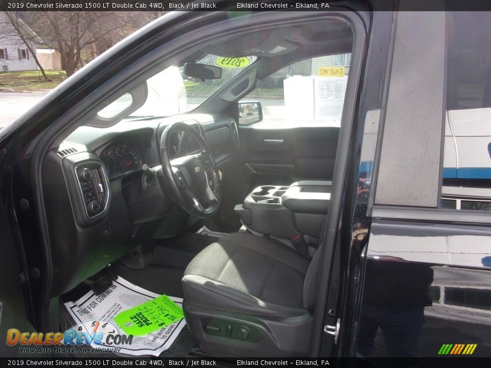 2019 Chevrolet Silverado 1500 LT Double Cab 4WD Black / Jet Black Photo #14