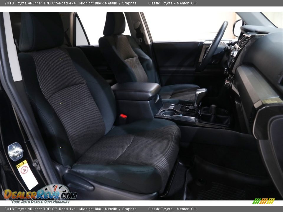 2018 Toyota 4Runner TRD Off-Road 4x4 Midnight Black Metallic / Graphite Photo #14
