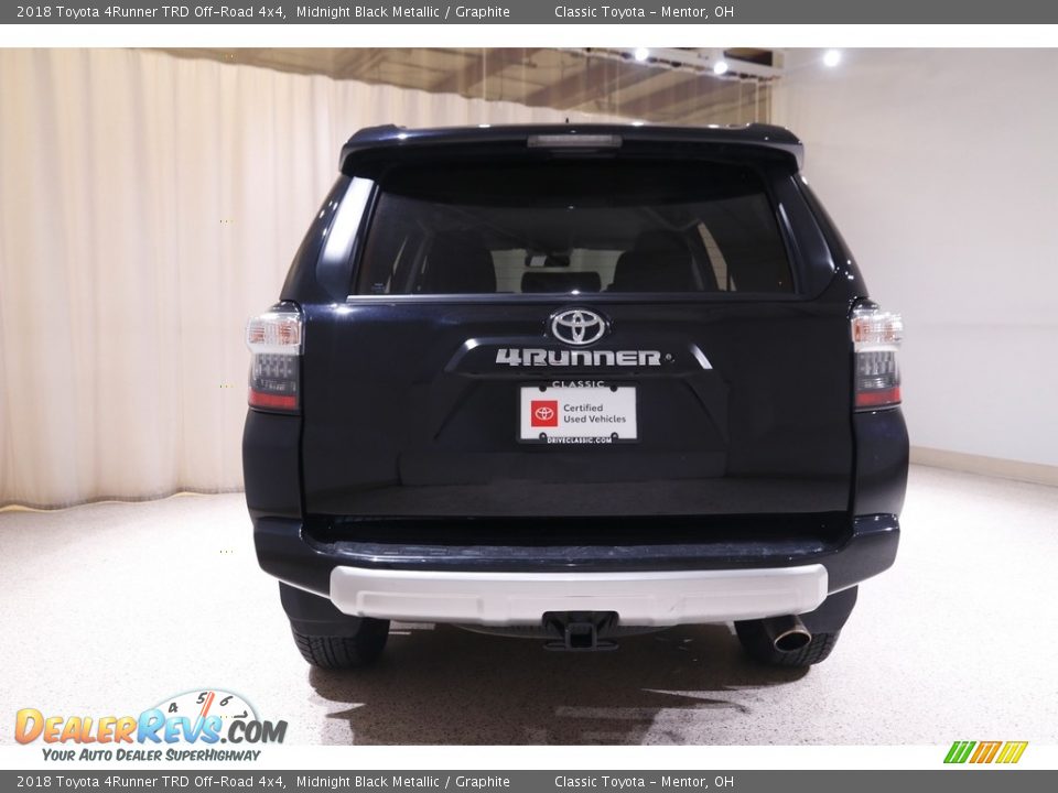 2018 Toyota 4Runner TRD Off-Road 4x4 Midnight Black Metallic / Graphite Photo #17