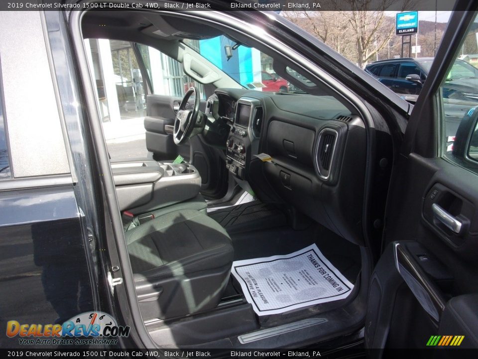 2019 Chevrolet Silverado 1500 LT Double Cab 4WD Black / Jet Black Photo #18