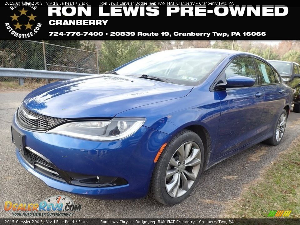 2015 Chrysler 200 S Vivid Blue Pearl / Black Photo #1