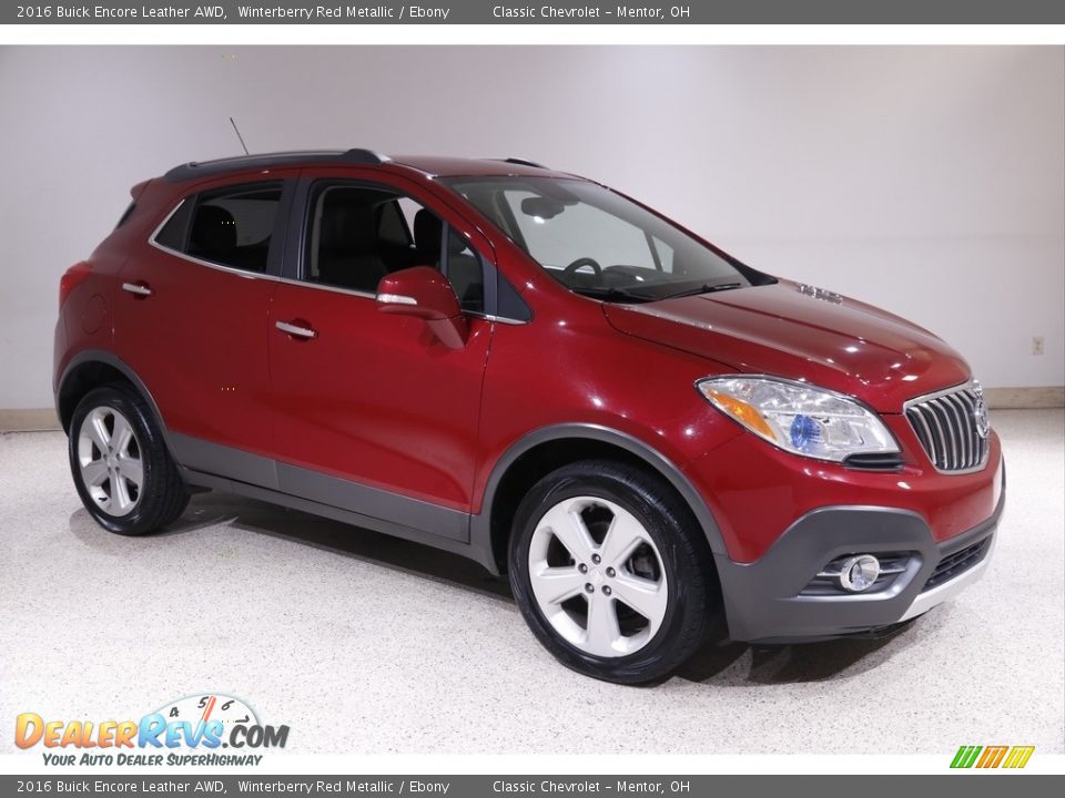 2016 Buick Encore Leather AWD Winterberry Red Metallic / Ebony Photo #1