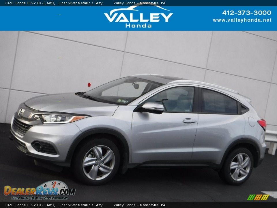 2020 Honda HR-V EX-L AWD Lunar Silver Metallic / Gray Photo #2