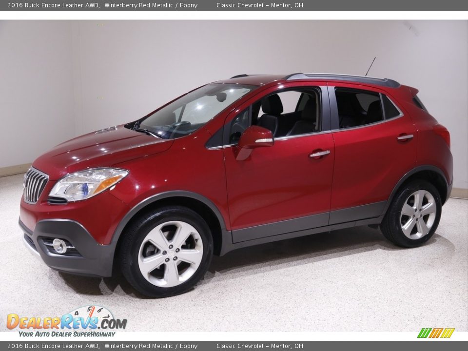 2016 Buick Encore Leather AWD Winterberry Red Metallic / Ebony Photo #3