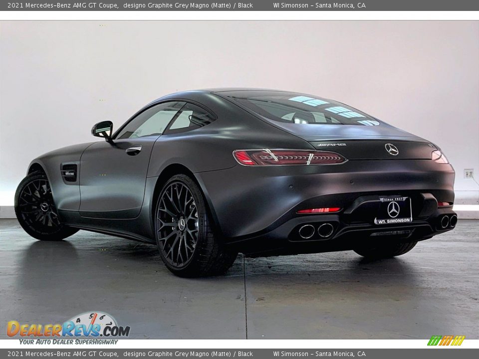 2021 Mercedes-Benz AMG GT Coupe designo Graphite Grey Magno (Matte) / Black Photo #2