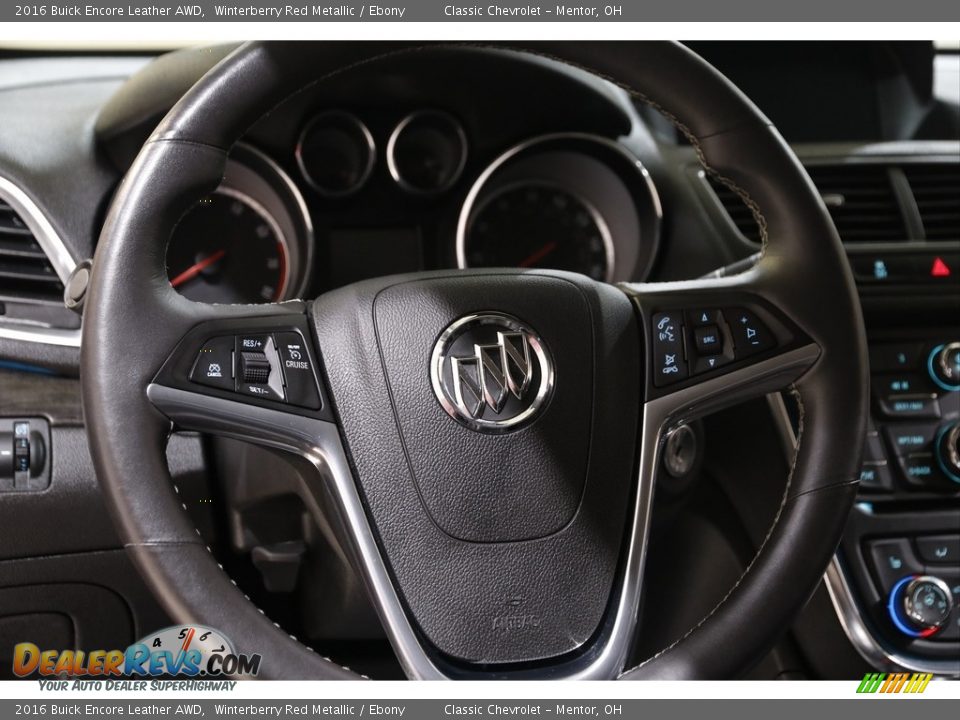 2016 Buick Encore Leather AWD Winterberry Red Metallic / Ebony Photo #7