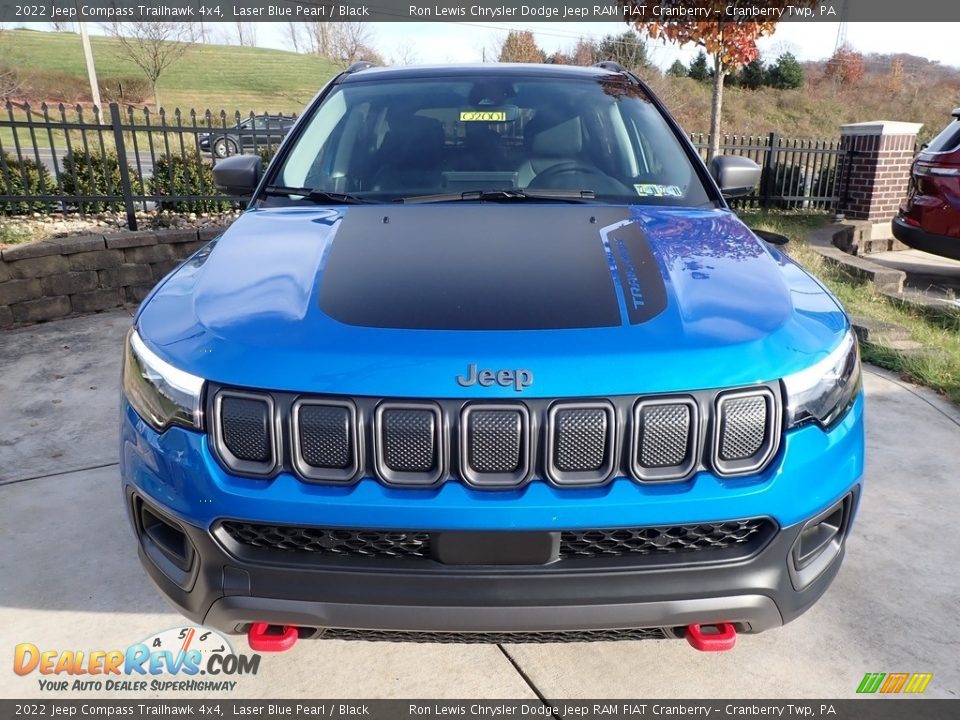 2022 Jeep Compass Trailhawk 4x4 Laser Blue Pearl / Black Photo #2