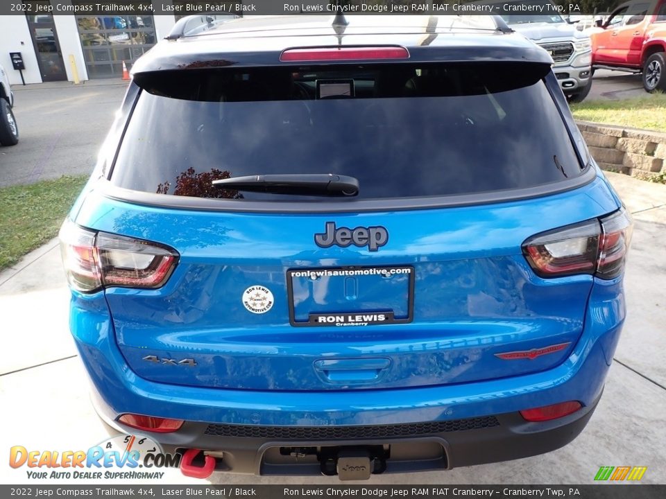 2022 Jeep Compass Trailhawk 4x4 Laser Blue Pearl / Black Photo #6