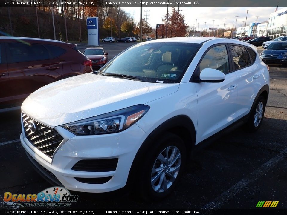 2020 Hyundai Tucson SE AWD Winter White / Gray Photo #1