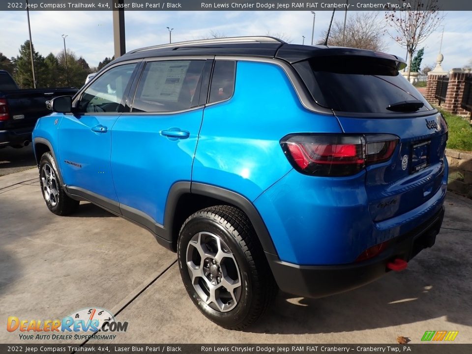 2022 Jeep Compass Trailhawk 4x4 Laser Blue Pearl / Black Photo #8