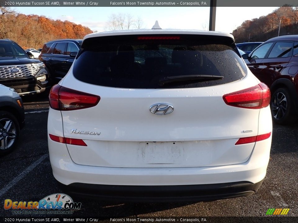 2020 Hyundai Tucson SE AWD Winter White / Gray Photo #3