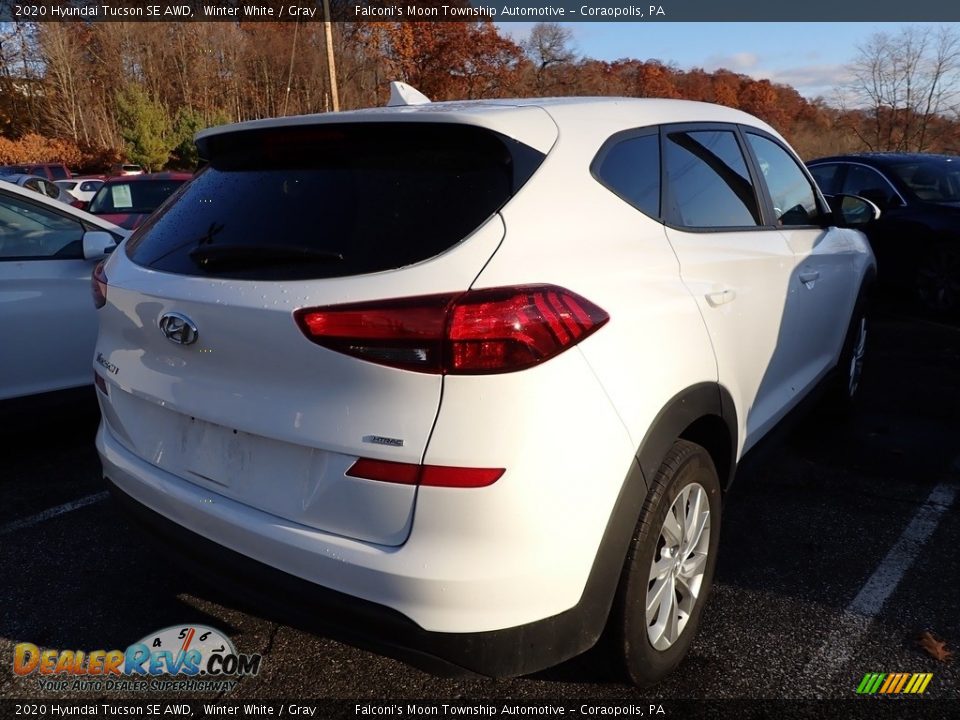 2020 Hyundai Tucson SE AWD Winter White / Gray Photo #4